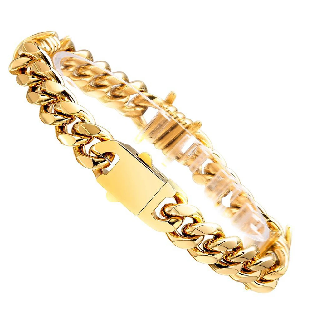 Barbed Wire Cuban Hiphop Bracelet for Women Men Stainless Steel Neo-Gothic Thorns Bracelet Punk Jewelry Gifts