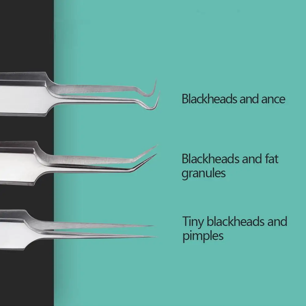 초미세 세포 여드름 블랙헤드 클립, 트위저 미용실 특수 스크래핑 및 클로징 아티팩트 여드름 바늘 도구, 여드름 클립