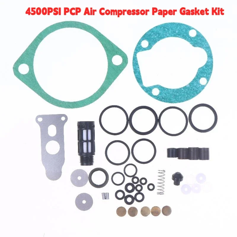 1Set 30MPA 4500PSI PCP Air Compressor Paper Gasket O-ring Sealing Kit For Single Cylinder Compressor Replacement Part