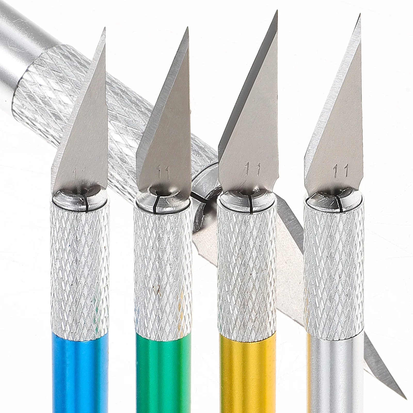 

4 set Precision Knives Set Aluminum Handle Anti-Slip For Scrapbooking Craft Supplies Cutting Kit Tools