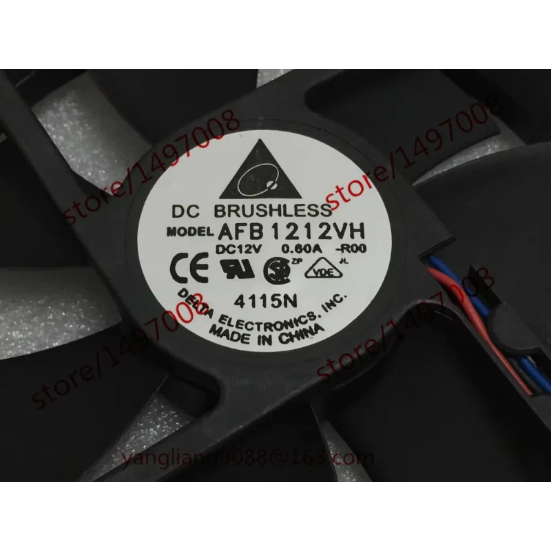 Delta Electronics AFB1212VH R00  DC 12V 0.60A 120x120x25mm Server Cooling Fan