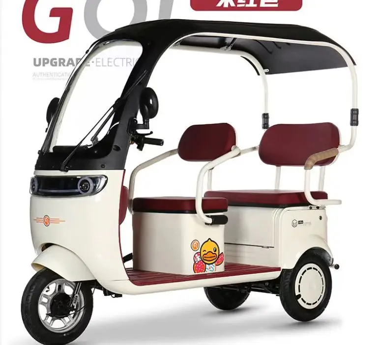 

Versatile 60V Adult Passenger Electric Tricycle Convertible 3-Wheel Open Body Motorcycle Convenient Electric Vehicle