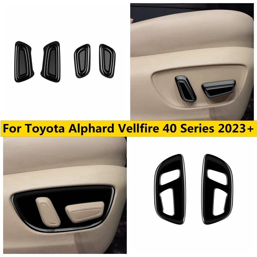 Seat Adjustment Switch Knob Button Control Cover Trim Garnish Molding Fit For Toyota Alphard Vellfire 40 Series 2023 2024