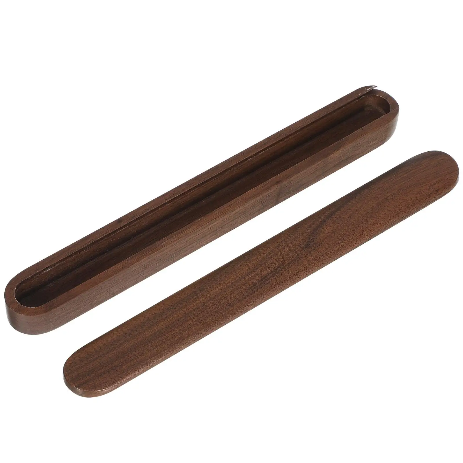 

Solid Wood Chopsticks Box Washable Flatware Holder Organizer Spoon Easy to Clean Cooking Tool Black Walnut Utensil