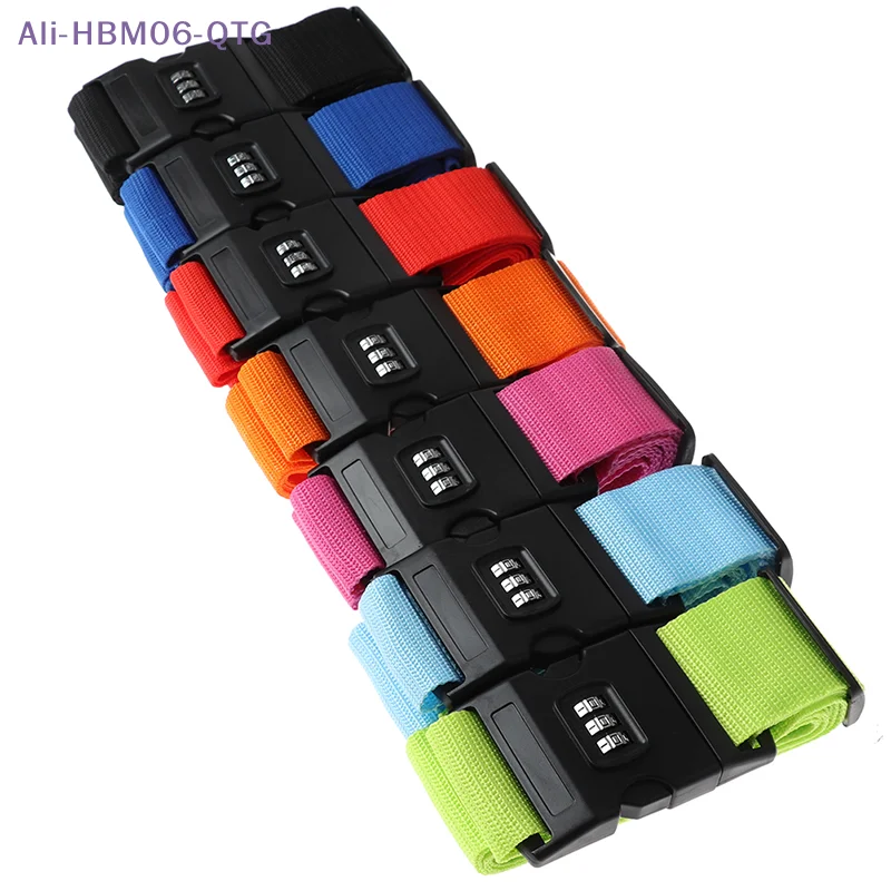 [New] New 1Pc Travel Luggage Suitcase Secure Lock Durable Nylon Packing Strap Belt