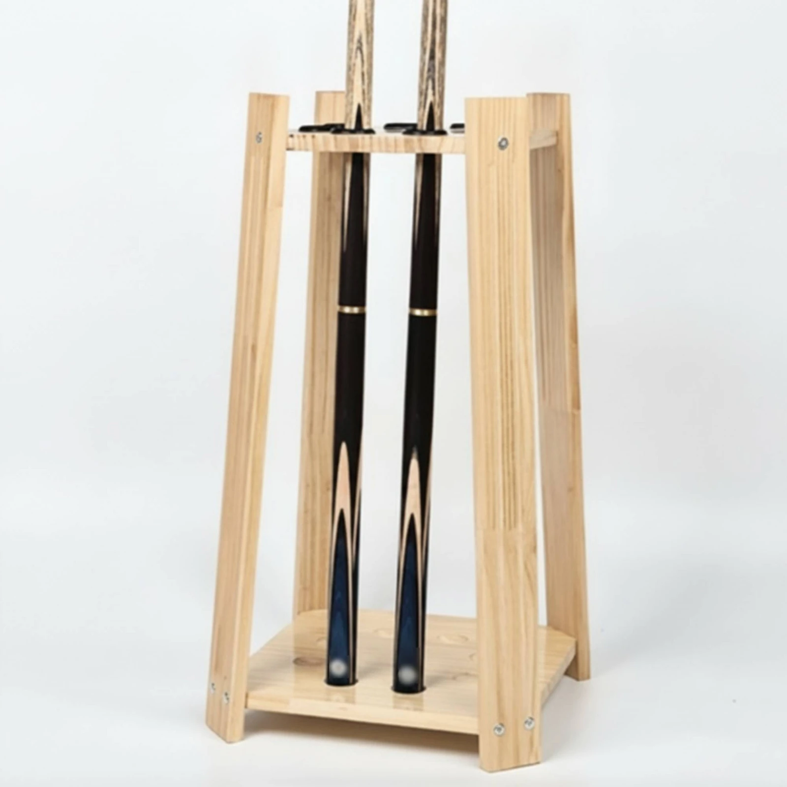 Billiard Cue Rack Free-Standing Pool Cue Holder Organizer Space-Saving Furniture Long-Lasting for Game Room