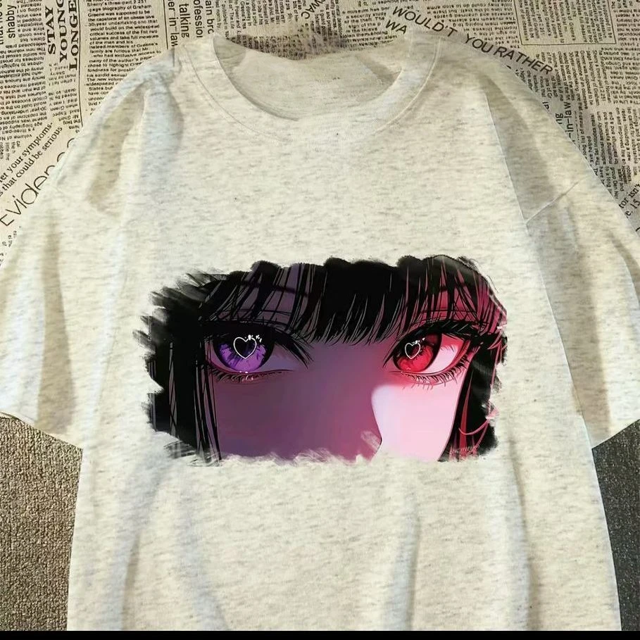 

Новая мужская футболка 2026 года в стиле ретро-панк с 3D-принтом клубники и заклепками, премиум-класса, с коротким рукавом, круглым вырезом, удобная, свободного кроя