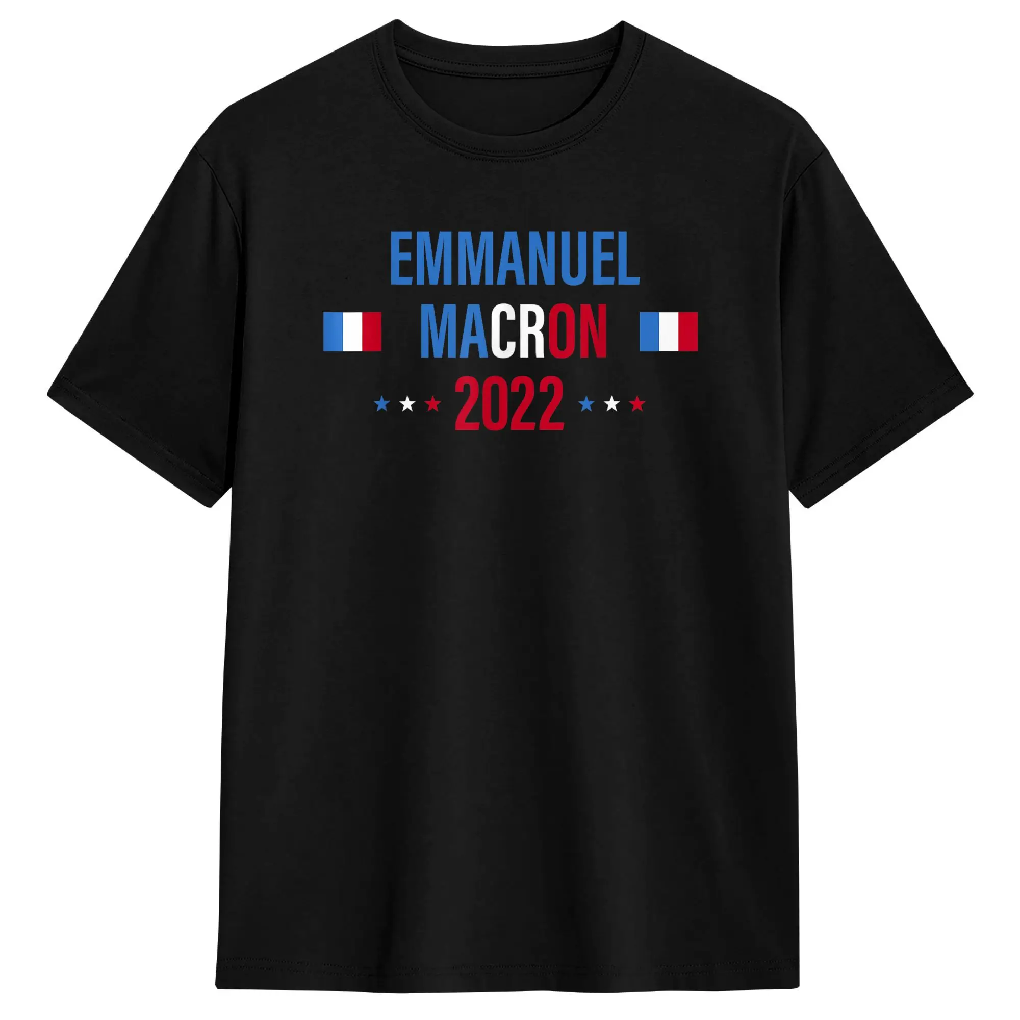 Emmanuel Macron Support president 2022 100% Cotton T-Shirts  Fashion Tee Shirt for Adult Summer Casual Print Short Sleeve Tops