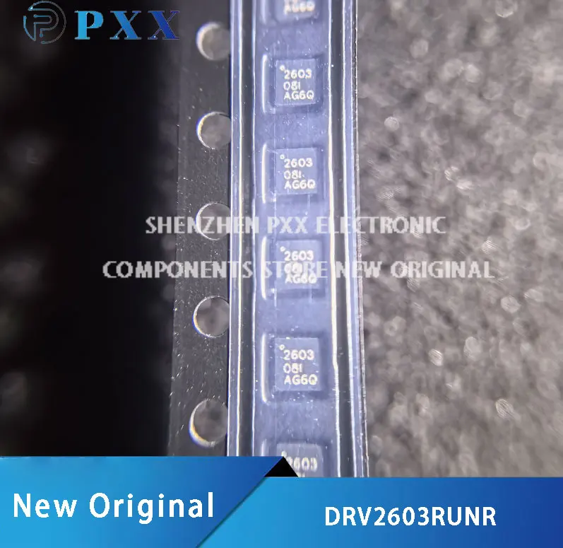 2Pcs New Original DRV2603RUNR DRV2603 Haptic Drive With Auto-Resonance Detection for Linear Resonance Actuators QFN-10