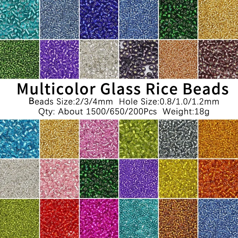2/3/4mm Miyuki Glass Seed Beads Japanese 11/0 Waterproof Glass Spacer Loose Beads for Jewelry Making DIY Bracelet Sewing 18g/lot