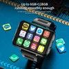 LOKMAT APPLLP 5 MAX 안드로이드 워치 휴대폰, 사각형 대형 스크린, 와이파이 4G 통화 스마트워치, 듀얼 카메라, 손전등 포함, 게임용 시계 3