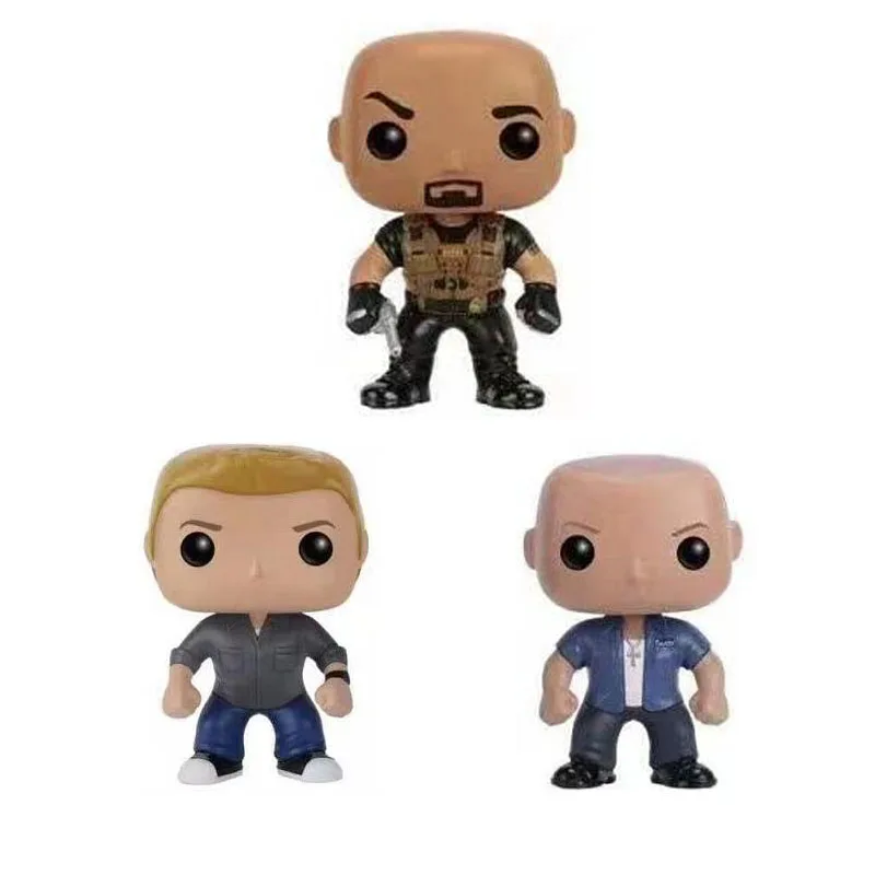 Películas: Fast & Furious Luke Hobbs Dom Toretto Brain O'Conner Figuras de acción de juguete