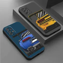 Anime For Samsung Galaxy A55 Case A54 A52S A53 5G A51 A34 A35 A33 A32 A50 A72 A71 A30 A7 A9 Case Soft Cover JDM Drift Sports Car