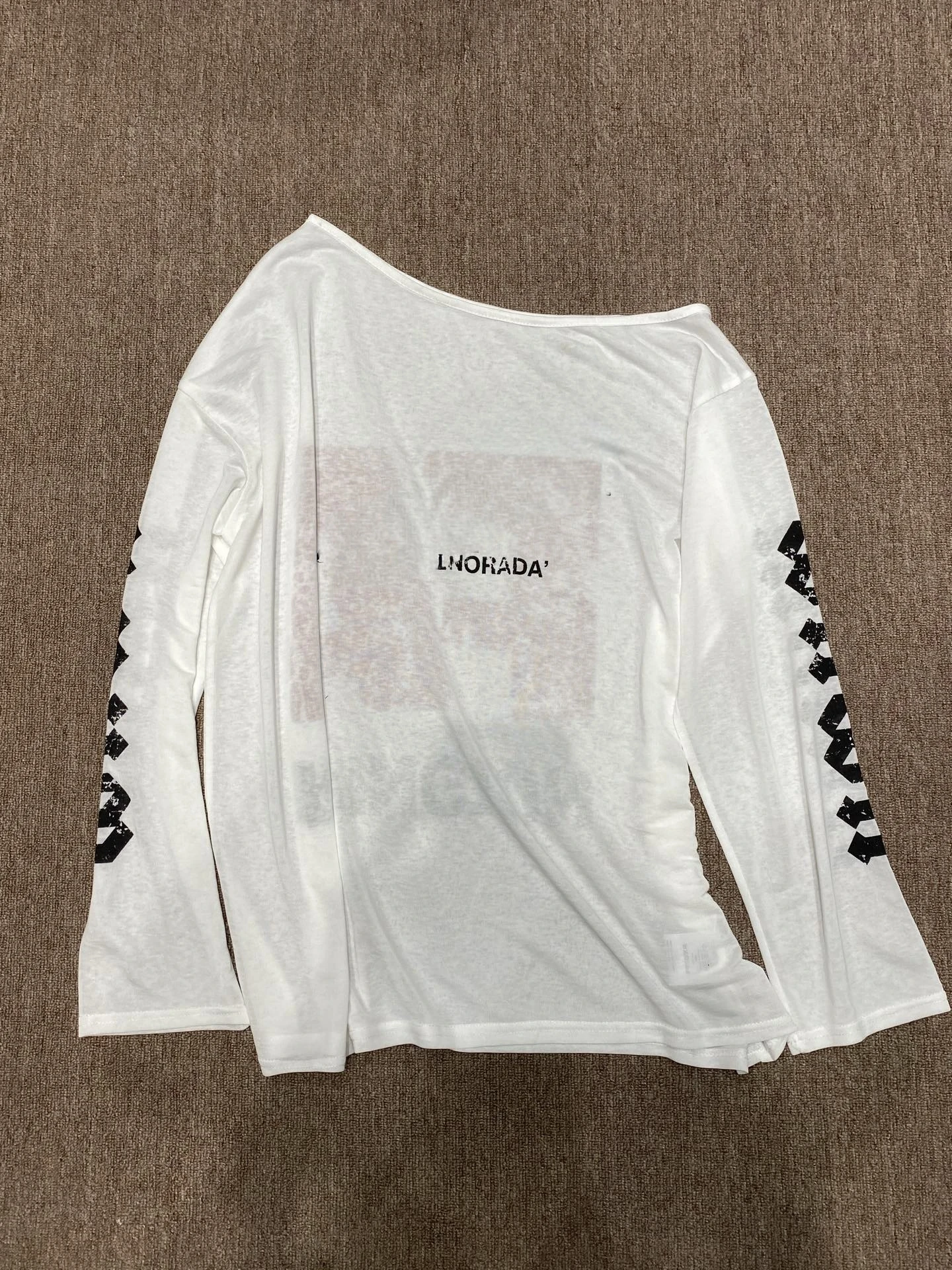 

Slim Fit Women's Long Sleeve T-Shirt Letter Print Casual Lightweight Breathable Commute Style Cotton Crew Neck Tee