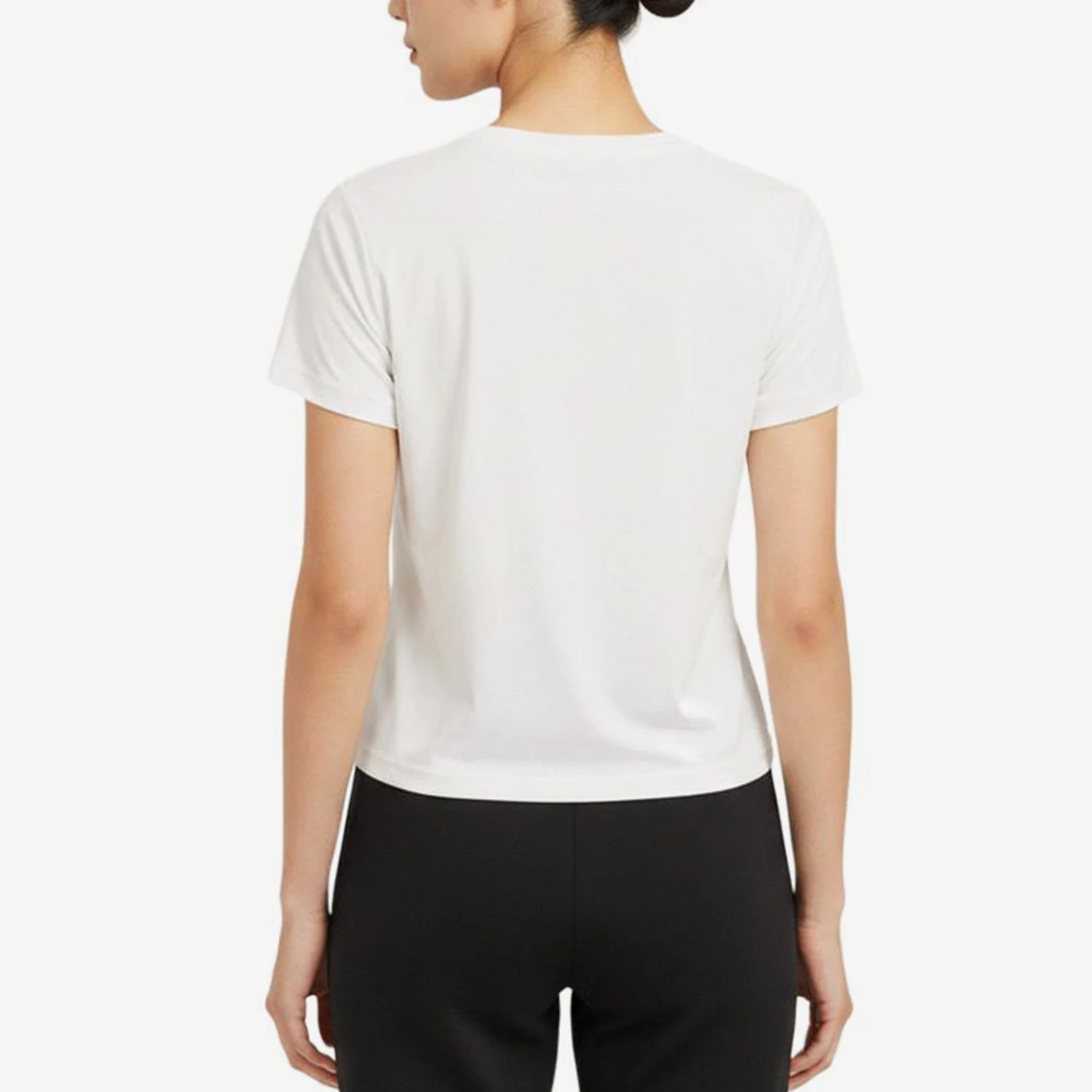 Adidas genuine round neck short sleeved T-shirt, new women's white short sleeved T-shirt KS2730