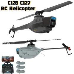 C128 C127 helikopter RC 720P kamera HD pilot do zdalnie sterowanego drona 2.4GHz 4CH elektroniczny żyroskop samolot zdalnie sterowanego samolotu prezenty