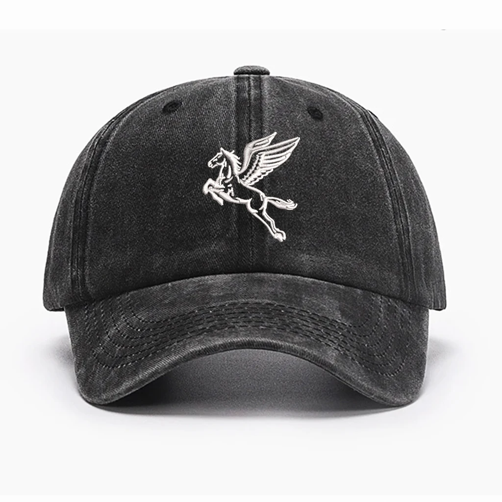 ✨   قبعة بيسبول مطرزة على شكل حصان |   شبكة حماية من الشمس للجنسين |   قبعة خارجية قابلة للتعديل لربيع وصيف ✨