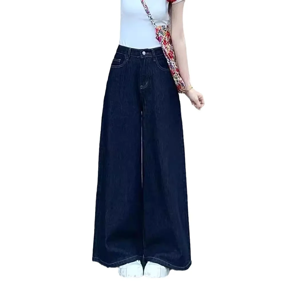 بنطال ذو قصة أرجل واسعة مخملية للنساء للشتاء وبطانة سميكة وخصر مطاطي للأعمال غير رسمية للمكتب الحضري الاحترافي من القطيفة الدفء تيري #3