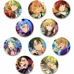 Ensemble Stars Lapel Pins Jewelry Custom Cartoon Pin Yuuki Makoto Sakuma Rei Cosplay Badge Colthes T-shirt Backpack Decor Gifts