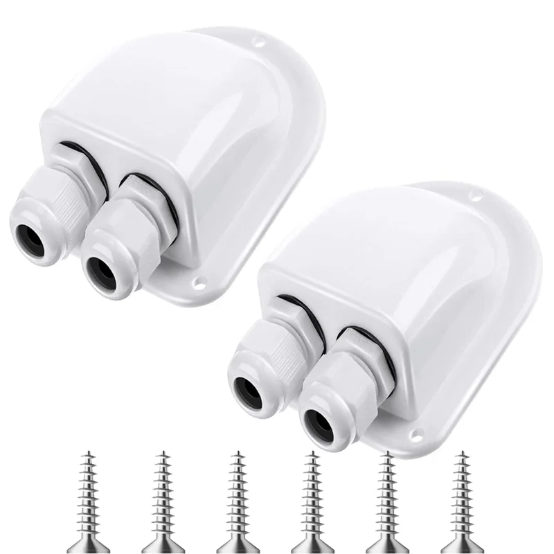 

2 Pack Solar Cable Entry Gland,Solar Gland, Dual Cable Entry Housing For All Types 3Mm² To 10Mm² RV,Caravan,Marine