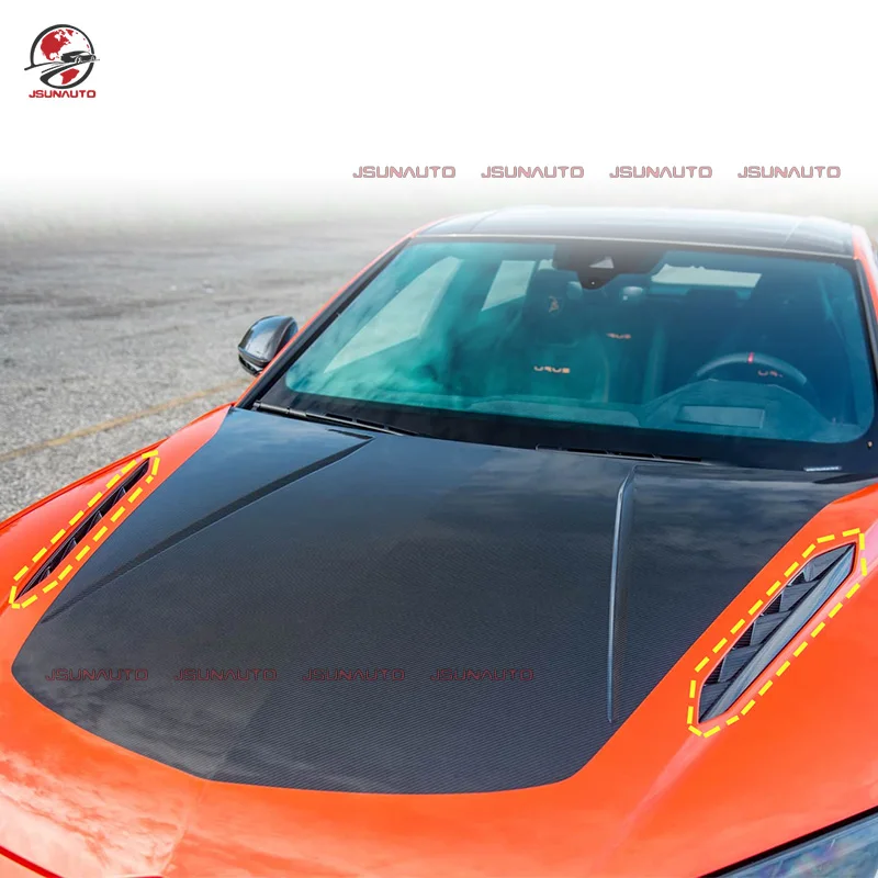 2020-2025 لامبورغيني أوروس S أوروس بيرفورمانتي ريال جاف ألياف الكربون محرك هود غطاء فتحة التهوية استبدال مغرفة #2