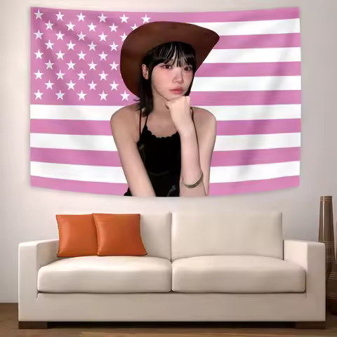 Chaewons America FlagTapestry Poster Funny Banner For Dorm Bedroom Wall College Party Indoor Outdoor Decorations