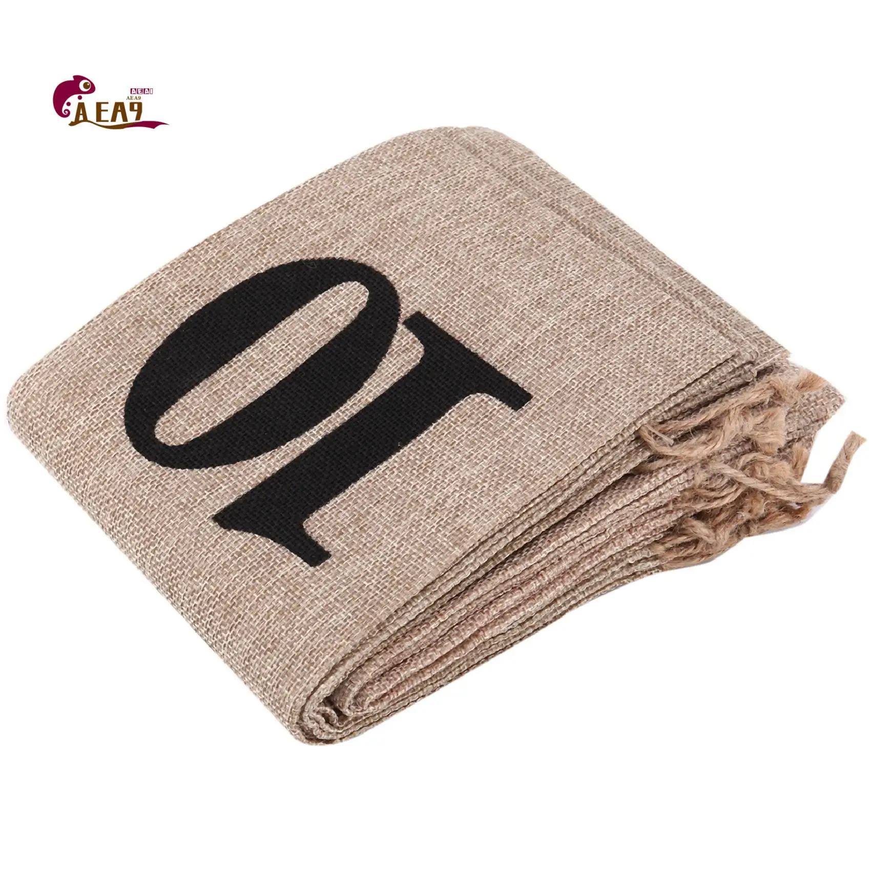 

AEA9-10 шт. джутовые винные пакеты, 14 х 6 1/4 дюйма, гессианские пронумерованные подарочные пакеты для бутылок вина с шнурком для дегустации слепого вина (кровать)