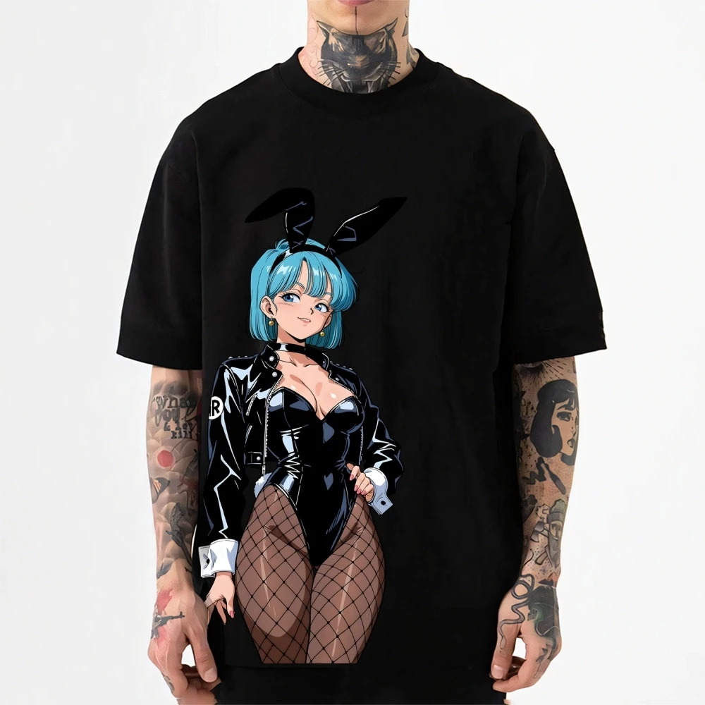 2026 Neues Dragon Ball Bulma T-Shirt im japanischen Stil, klassisches, hochwertiges Streetwear-T-Shirt, geeignet für Männer und Frauen, Sommer-T-Shirt