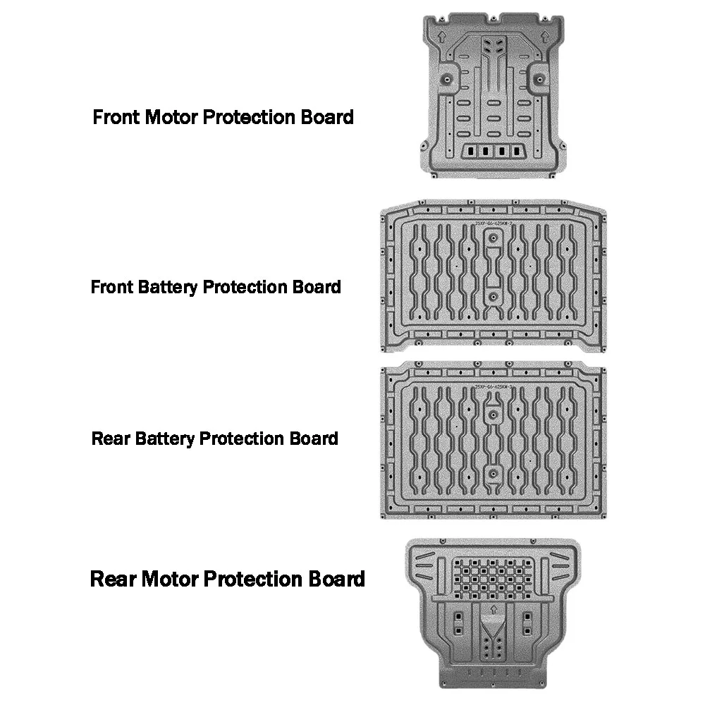 Para XPENG G7 2025 602KM 702KM protector de batería de Motor de aluminio bajo protección inferior protector de Motor placa de deslizamiento de chasis
