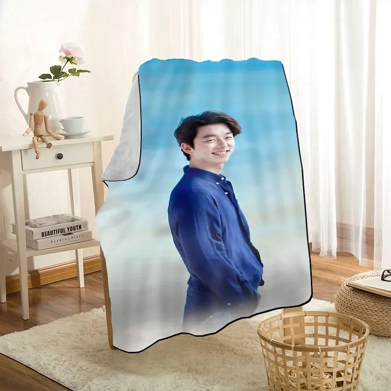 New Arrival Gong Yoo KPOP Blankets Printing Soft Blanket Throw On Home/Sofa/Bedding Portable Adult Travel Cover Blanket 0824