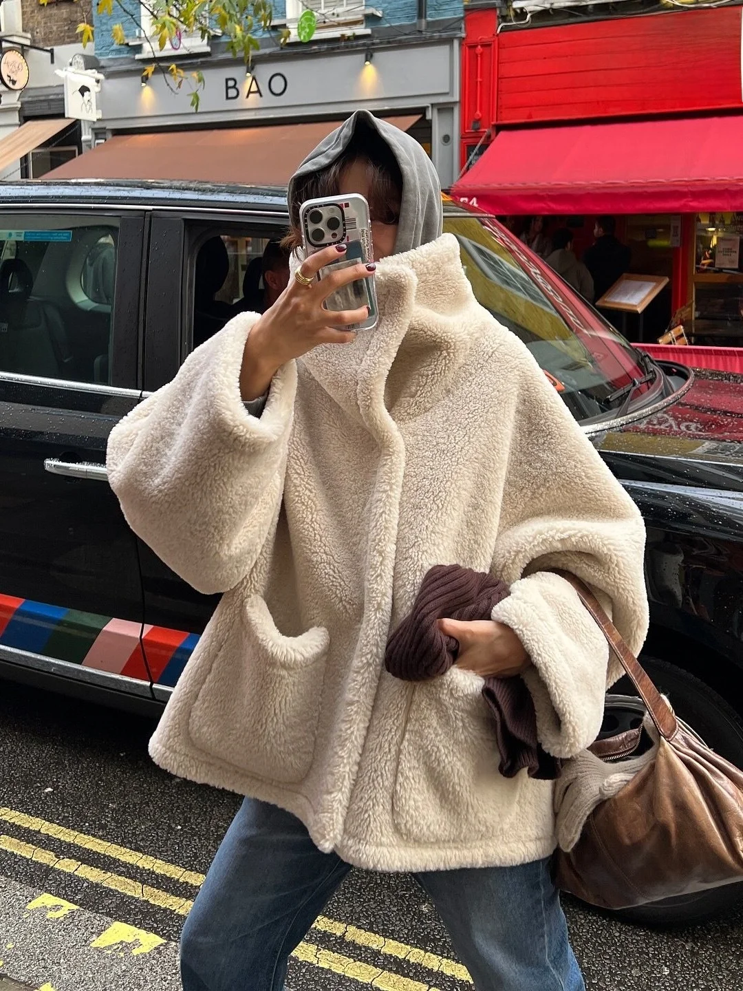 Lamb Fur Jacket Women's Winter New Style High-End Shape Plush Large Coat Lazy Style Leather And Fur Integrated Korean Style