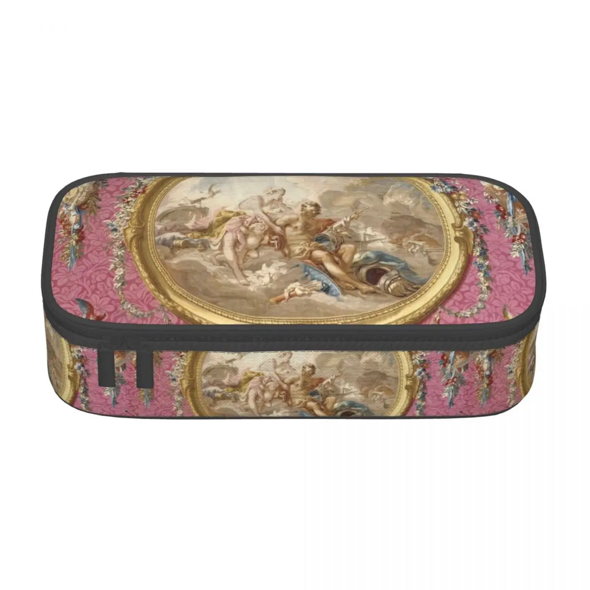 Custom Venus Aux Forges Pencil Cases for Girl Boy Large Capacity Boucher Rococo Renaissance Pen Box Bag School Accessories