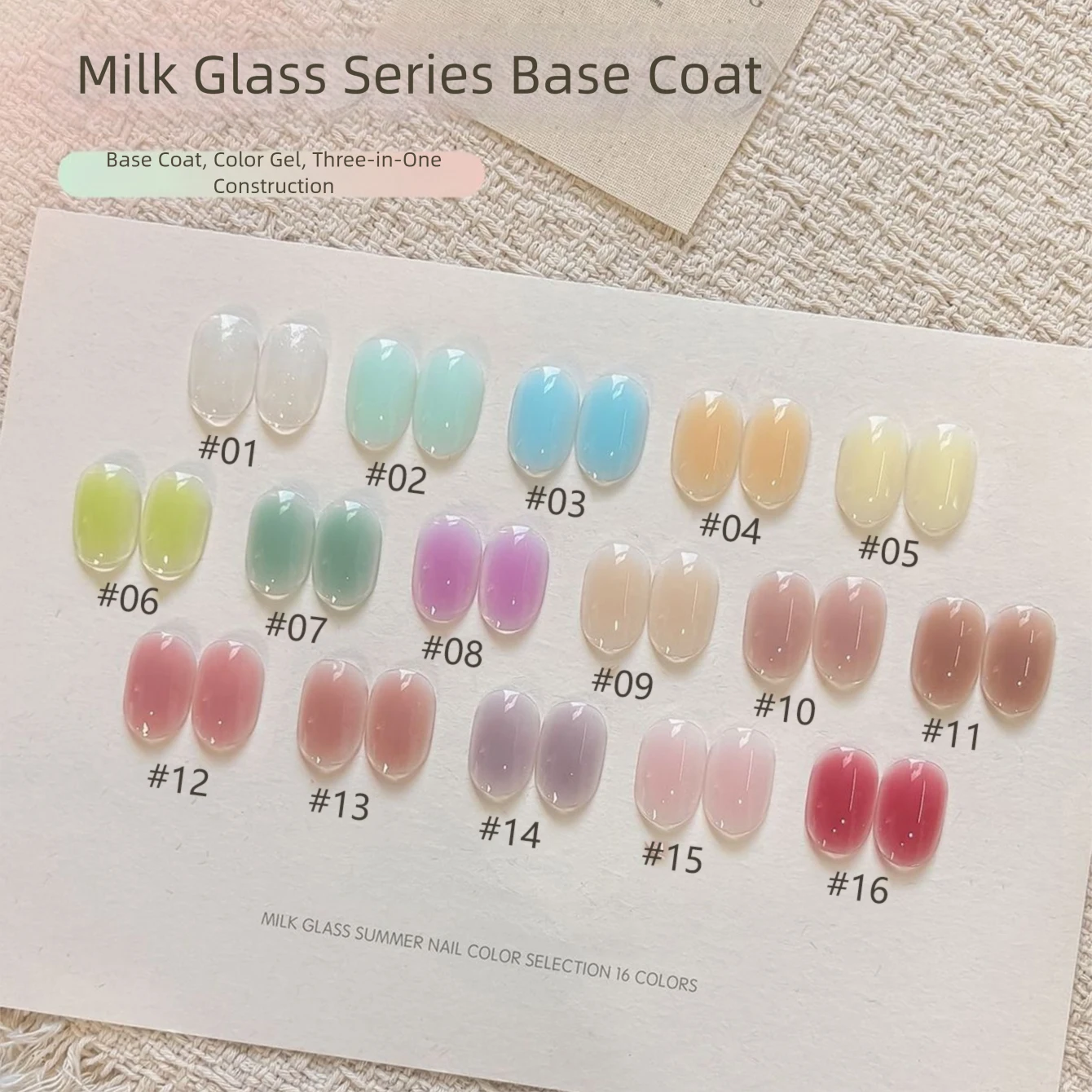MIANEL 2026 Summer New Icy Pudding Gel Nail Polish, Candy Cream Dopamine UV Nail Gel, Skin-Flattering Shades for Nail Art