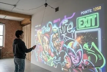 AR Interactive Projection Spray Painting Wall Digital Graffiti System Infrared Spray Can Game Software Kit for Events