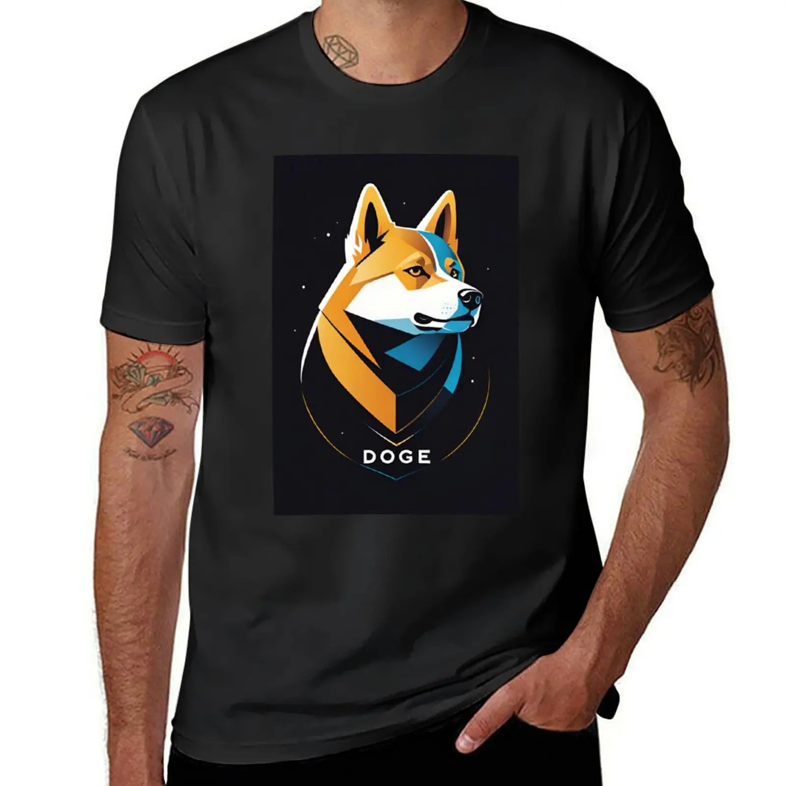 

the doge T-Shirt summer top sweat blanks mens funny t shirts