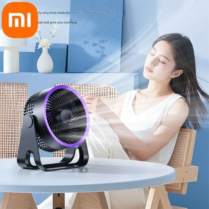 Xiaomi 2025 مروحة كهربائية الجدول المروج اللاسلكية المحمولة تهوية هادئة سطح المكتب جدار مروحة السقف مبرد الهواء للمنزل