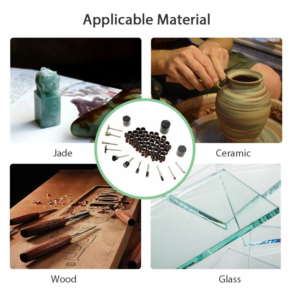 Electric Mini Drill Bit Kit Abrasive Rotary Tool Accessories Set Sanding Polishing Cutting Engraving Heads for Dremel