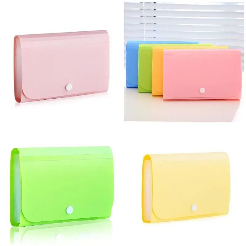 File Document Zak 12 Lagen Pouch Rekeningen Map Card Organizer Fastener Office Mini Pakket EM88