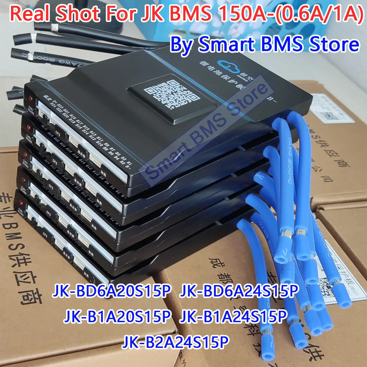 JiKong BMS 150A 8s 12s 20s 24v 48v B2A JK BMS 150 Lifepo4 Active Balance BD6A20S15P BD6A24S15P B1A20S15P B1A24S15P B2A20S15P