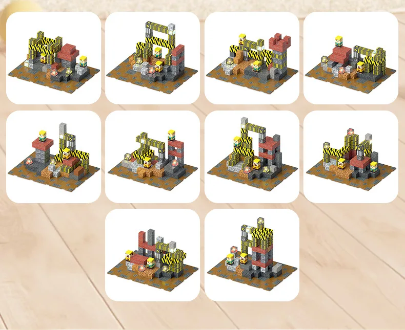 مكعبات بناء مغناطيسية مع مركبات البناء ألعاب مكعبات التراص الحسية من مونتيسوري للأعمار من 3 سنوات فما فوق هدايا للأولاد والبنات