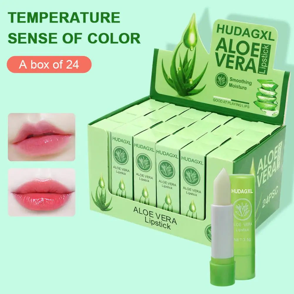 

Moisture Lip Balm Long-Lasting Natural Sweet Orange/Aloe Vera Long Changing Moisturizing Lipstick Lipstick Color Lasting U9M1