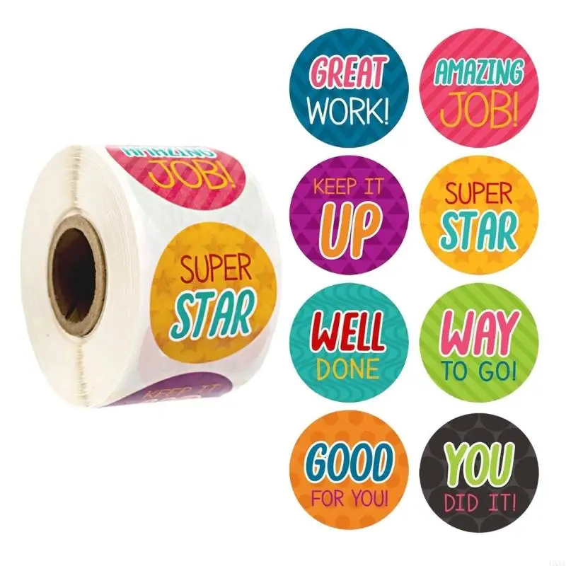 LXAA 500 Pcs Encouragement Sticker Teacher Reward Sticker Decorative Label Sticker Motivational Sticker for Kids