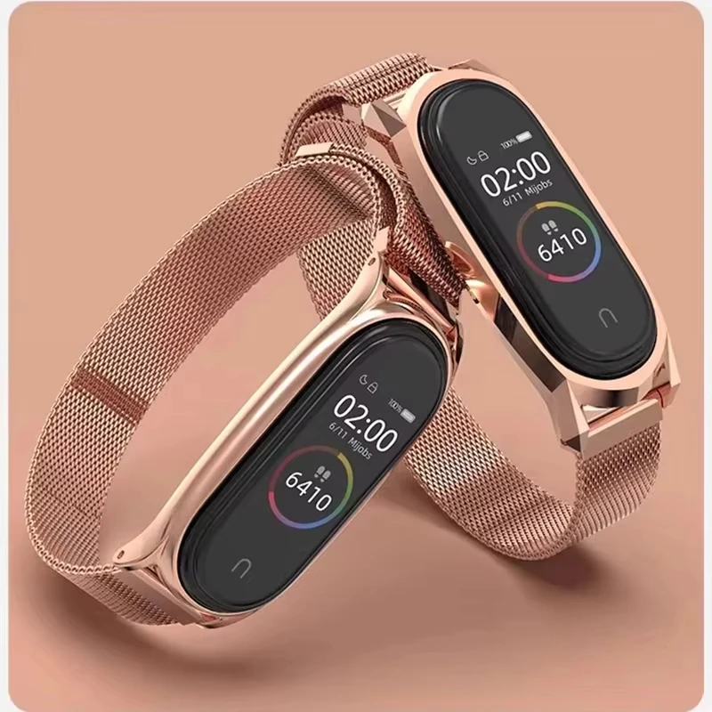 Magnetische Riemen für Mi Band 10 Miband 10 NFC Uhrenzubehör Edelstahlgürtel Correa-Armband für Xiaomi Mi Band 10-Bänder