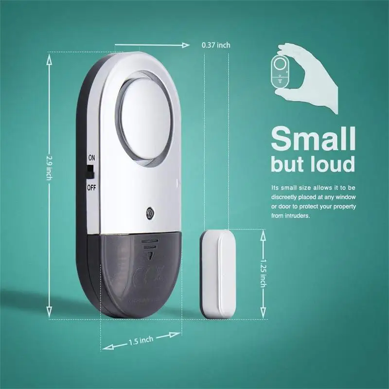 Door Window Alarm Loud Door And Window Open Alarm Sensor for Kids Super Loud 125dB Door Ringer Chime Entry Alert Chime