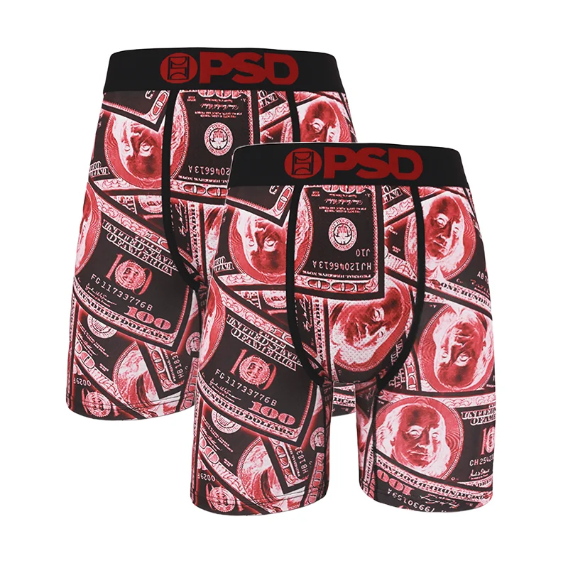2pcs Men Underwear Boxers Printed Male Panties Lingerie Men Underpants Boxershorts Trunks Plus Size Breathable Seamless