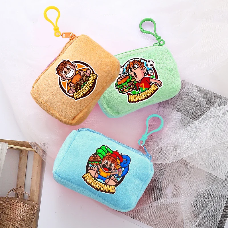 Burgerpommes Icrimax Cute Coin Purse Boys Girls Wallets Cartoon Anime Printed Purses Portable Large Capacity Wallet Party Gifts