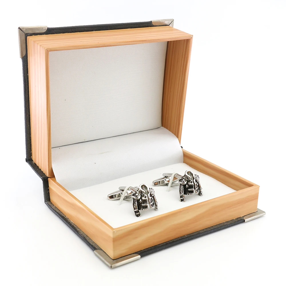 Matador Cuff Links For Men Coat Design Quality Brass Material Black Color Cufflinks Wholesale&retail