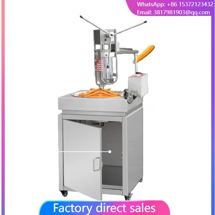 Industrial Automatic Spanish Churros Making And Fryer Machine Snack Machine Price
