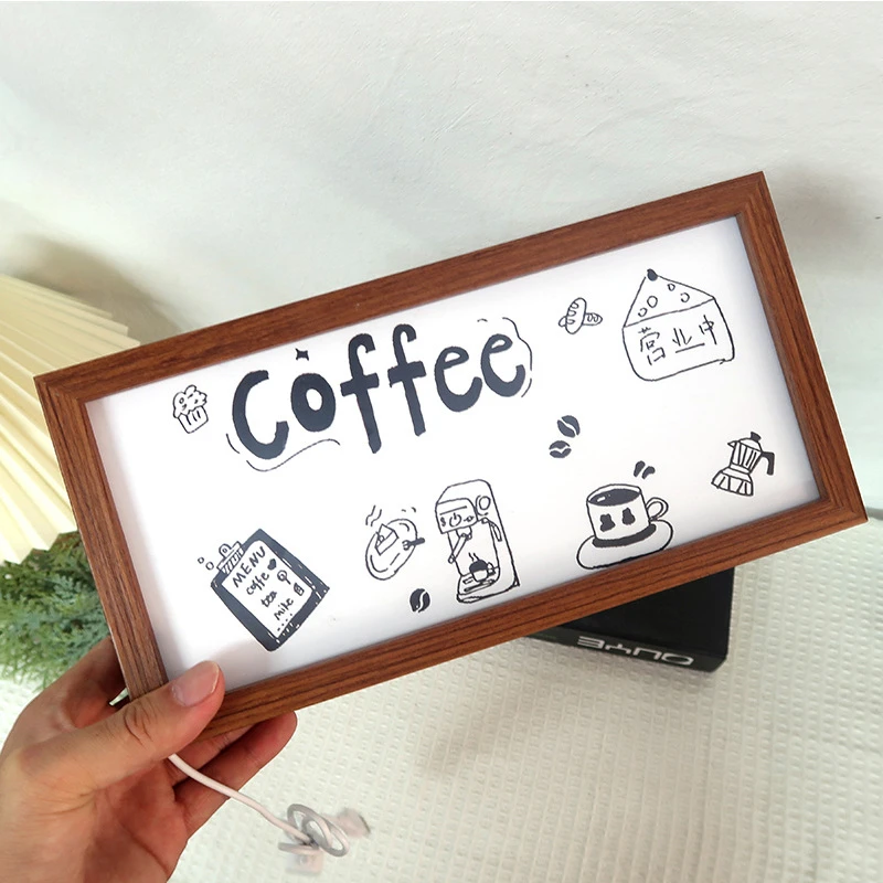 デスクトップオーナメント発光フォトフレームLED雰囲気ナイトライト装飾