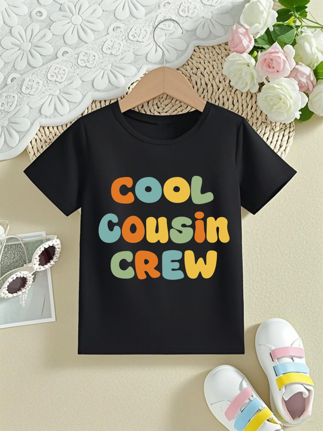 

Cool Cousin Crew Family Reunion Tee Shirt Girls/Boys Funny Youngsters Cousins Reunion Matching T-Shirt Kids Clothes
